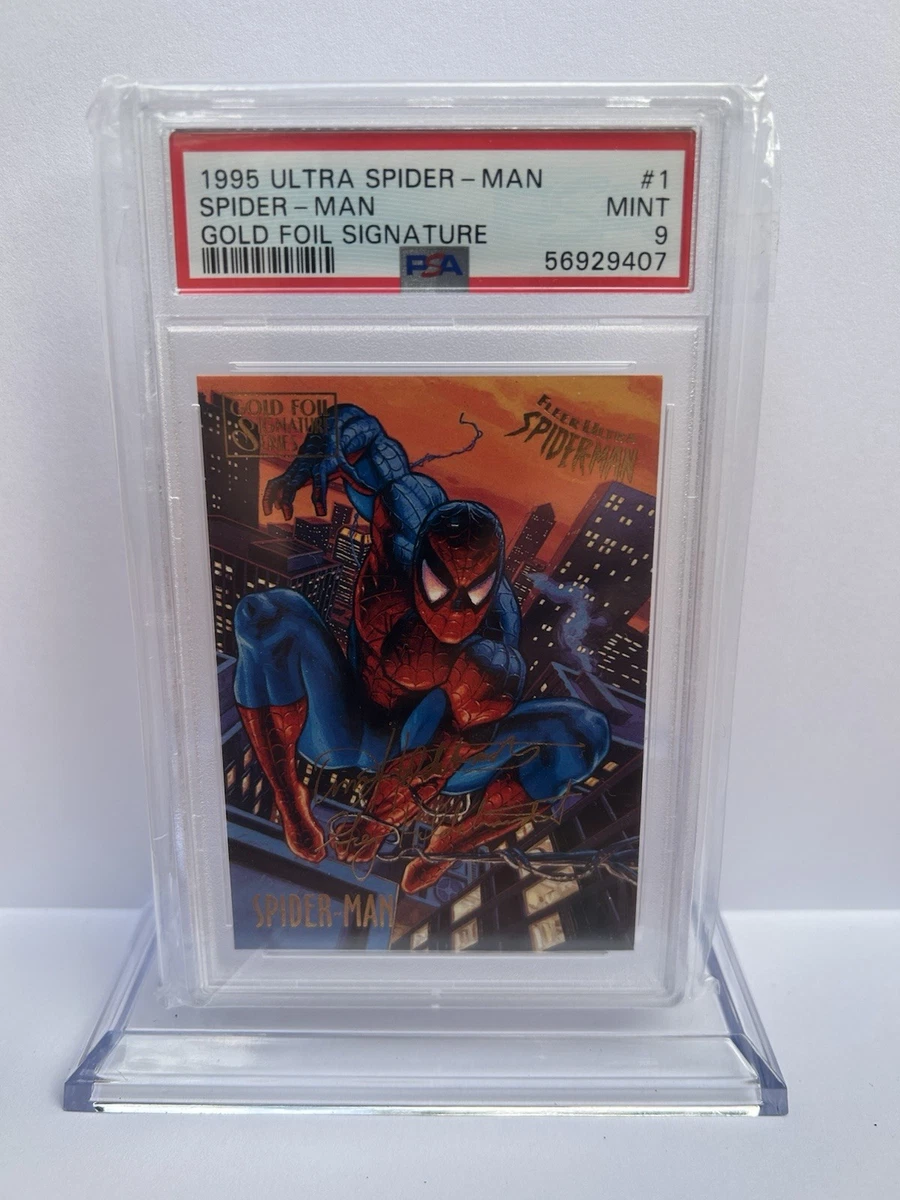 1995 Fleer Ultra Spider-man #1 Gold Foil Signature- PSA 9 Mint