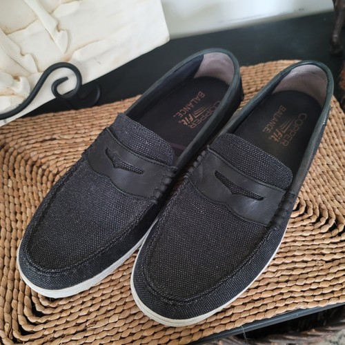 Scarpe mocassino uomo COLE HAAN Pinch Weekender nero tela pelle slip on TG 12 - Foto 2 di 7