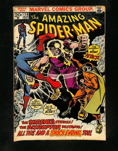 Amazing Spider-Man #118 Death of Smasher! Disruptor Appearance! Marvel 1973