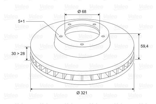 Front Brake Disc for Audi A6 06-11 A8 02-10 A6L 05-12 4E0615301AD - Picture 2 of 6