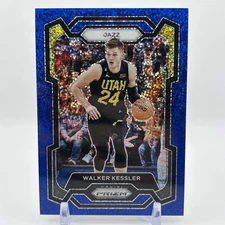 2023-24 Panini Prizm Blue Sparkle Prizm /144 Walker Kessler #120