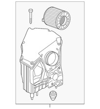 Genuine Audi Air Cleaner Assembly 80A-133-835-AP
