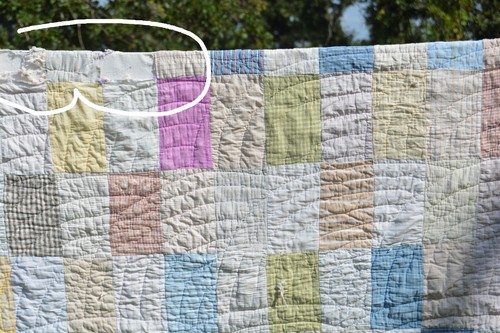 Vintage Handmade Quilt WELL WORN STACKER cutter 68x83" - Picture 9 of 19