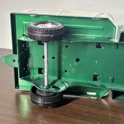 Vintage Nylint Farms Chevy Stake Side Bed Truck W/ Trailer Toy Work Vehicle Car - Picture 9 of 17