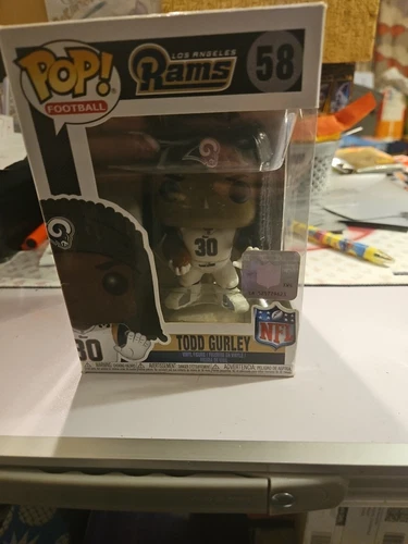Funko Pop! NFL #58: Los Angeles Rams Todd Gurley White Shirt Figure