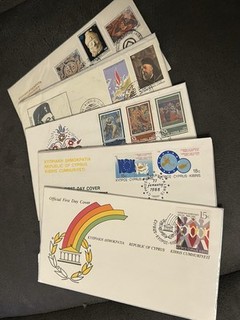 Bundle Of 5 Cyprus FDC 1982 1989