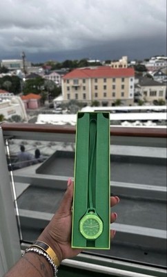Audemars Piguet x Swatch Royal Pop Green Eight Pocket Watch With Original Box