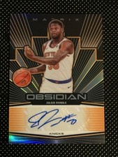2019 Obsidian Julius Randle Orange Matrix Auto /30 (Number Match) #MA-JRD