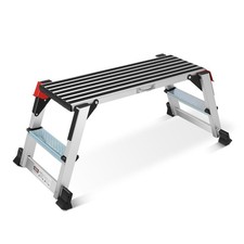 Work Platform Step Ladder, Aluminum Work Platform 36" 12" 18" Step , Capacity