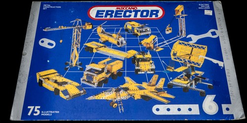 VTG Meccano Erector Metal Construction Set 6 All Manuals & Intro Manual 751+ Pcs - Picture 3 of 16