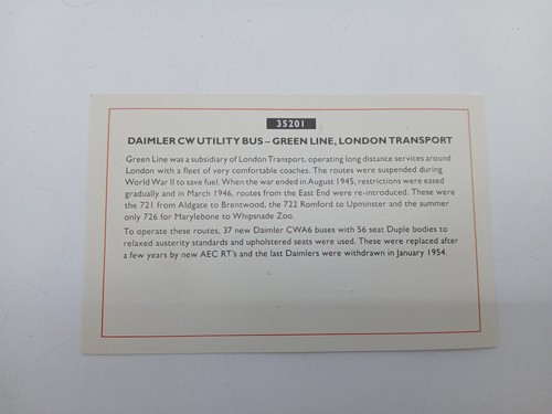 Corgi Classics Green Line Daimler CW Utility Bus Limited Edition Model - Picture 12 of 13
