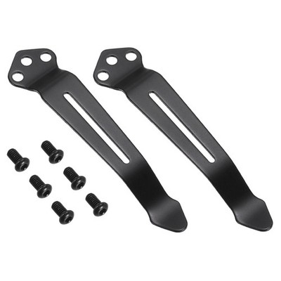 Für Deep Carry 2er-Set Taschenclip 58mm mit Schrauben schwarz