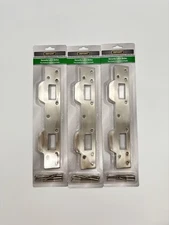 (3 pcs) DEFIANT Security Latch Strike Door Frame Plate Replacement Home Entry