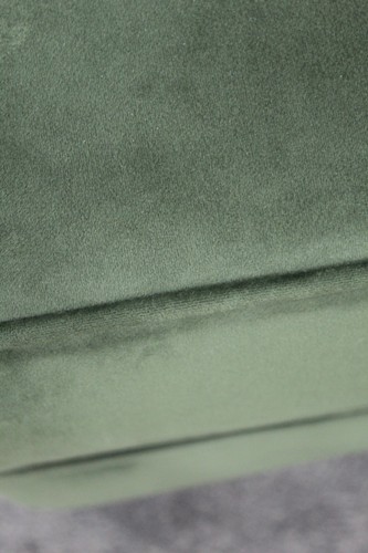 LOUNGE CO. BRONWYN FOOTSTOOL, IN WOODLAND MOSS VELVET FABRIC. RRP £495. (1353) - Picture 7 of 7