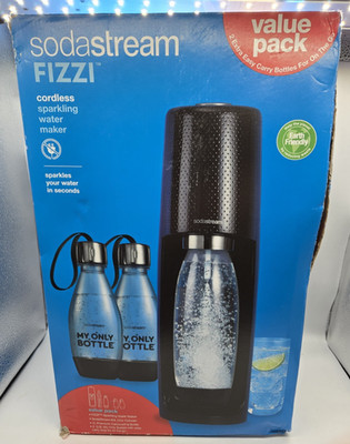 Sodastream Fizzi Value Pack, Open Box, Cordless Sparkling Water Maker