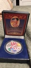 2000 American Eagle Silver Dollar In Full Color With Case And Certificate