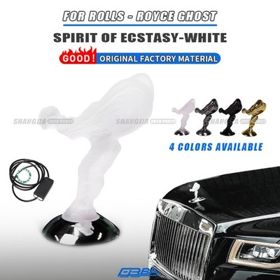 Silica ''Crystal Spirit of Ecstasy'' for Rolls Royce common white +wiring harness