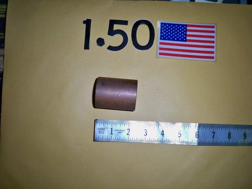 1-1/2"-  SLIP  COUPLING COPPER  SOLDER SWEAT TYPE  PLUMBING  FITTING NOS