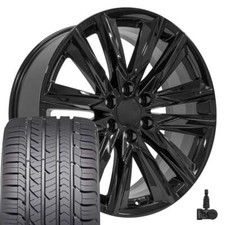 4869 Black 22 Rims Goodyear Tires Tpms Fit Gmc Chevy Cadillac 4869 Black 22 Rims Goodyear Tires Tpms Fit Gmc Chevy Cadillac
