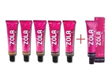 ZOLA SET EYELASH EYEBROW TINT WITH COLLAGEN 6 X 15 ML - 6 COLORS