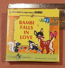 Vintage Walt Disney's Bambi Falls in Love From Bambi 8 mm Film Brand New