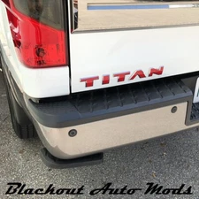 RED Vinyl Overlay Letter Decals for Nissan Titan Tailgate Emblem 2016-2021