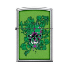 Zippo Lighter - Hidden/Laughing Skull Meadow - 854045