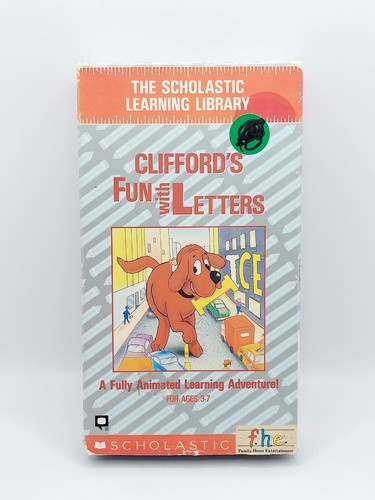 Clifford’s Fun With Letters (VHS 1988) Rare Vintage Scholastic ‘80s F.h.e