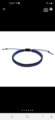 Blue Line Support Police Officer Bracelet New - Picture 3 of 4