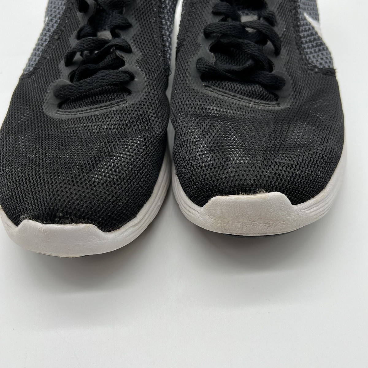 Nike Womens Revolution 819303-001 Black Gray Running Shoes Sneakers Size