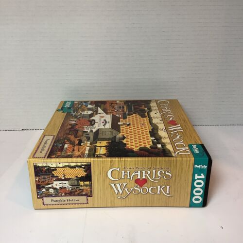 Charles Wysocki Small Town Halloween 1000 Teile Puzzle Buffalo Games komplettes Spiel - Bild 3 von 5