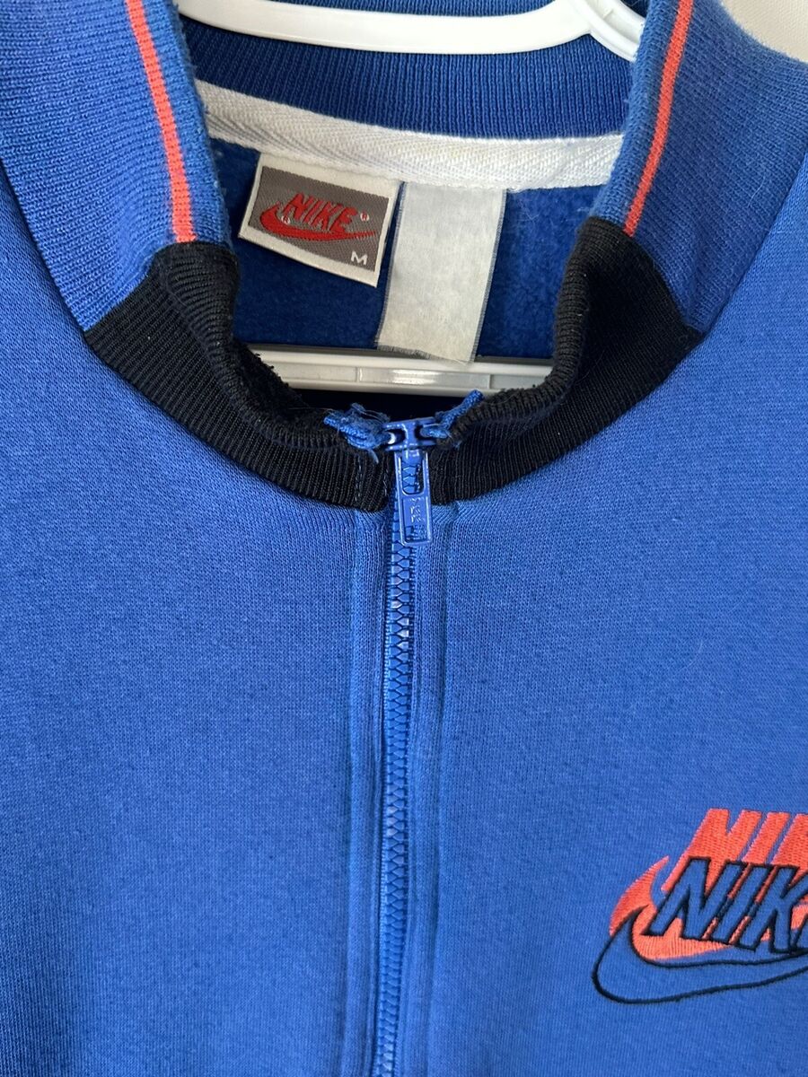 Vintage Y2K Nike Quarter Zip Swoosh Logo Sweatshirt Blue Vintage Y2K Nike Quarter Zip Swoosh Logo Sweatshirt Blue