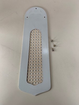 CEILING FAN BLADE REPLACEMENT WHITE WITH WICKER 16 3/4" x ...