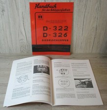 Mc Cormick Bedienungsanleitung f&uuml;r Traktor D-322 D-326