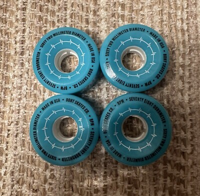 Bont Skates BPM Quad Roller Skate Outdoor Wheels - Gamma Blue - Made In U.S.A.