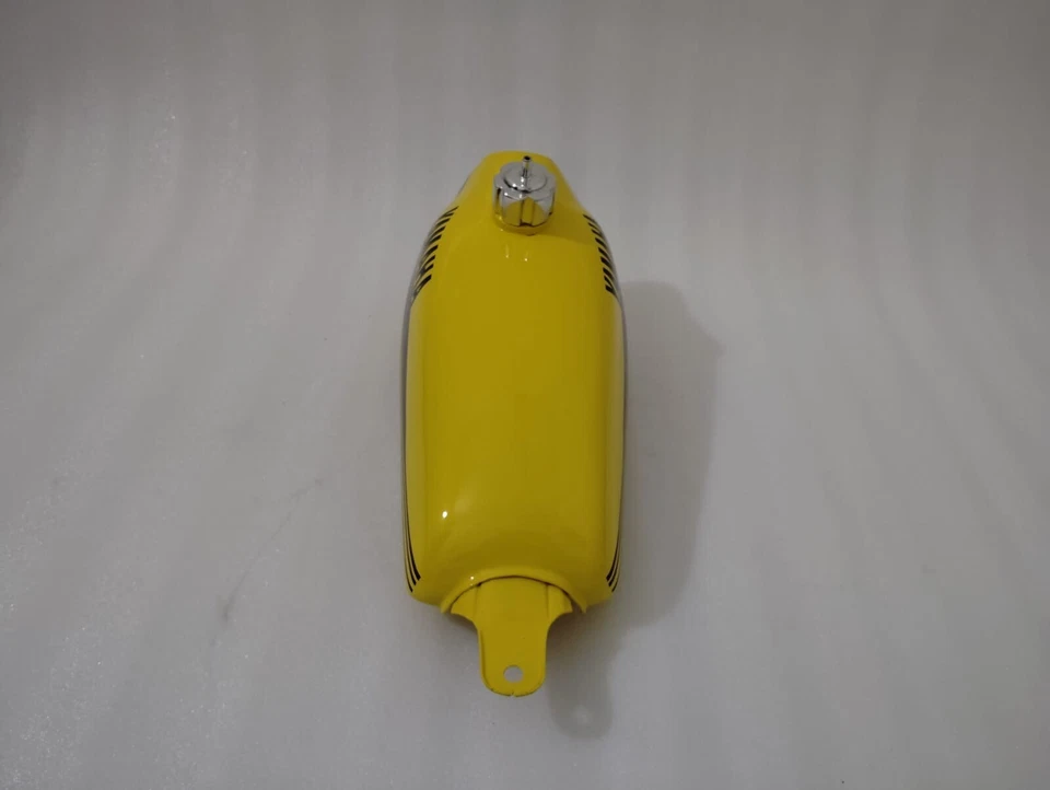 Tanque de gasolina de combustible + tapa de acero amarillo y pintado Yamaha DT100 DT 100 Enduro 1977 Foto 3 de 4