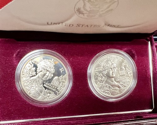 1983-2006 90% Silver $1 Commemorative 12 Coin Lot 9 Sets Complete with OGP & COA - Picture 11 of 15