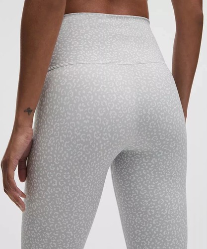 NWT Lululemon Leggings Women Wunder Train HR Tight 25'' Size 16 Leopard Daisy - 第 4/9 張圖片