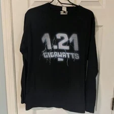 Back To The Future Universal Studios Fruit of the Loom Long Sleeve Tee Sz Med