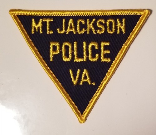 Vintage Mt. Jackson Virginia Police patch Triangle Cheesecloth Back