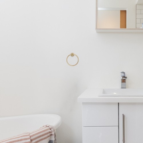 Towel Rack Hooks for Bathroom Wall Ring Hardware›towel Bars Bathrooms - Picture 4 of 12
