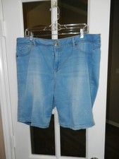 AVENUE DENIM WOMAN'S SHORTS WITH POCKETS "14" COTTON BLEND