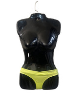 Juicy Couture Liquid Satin Sissy Bikini Panty Underwear Women's Medium Green