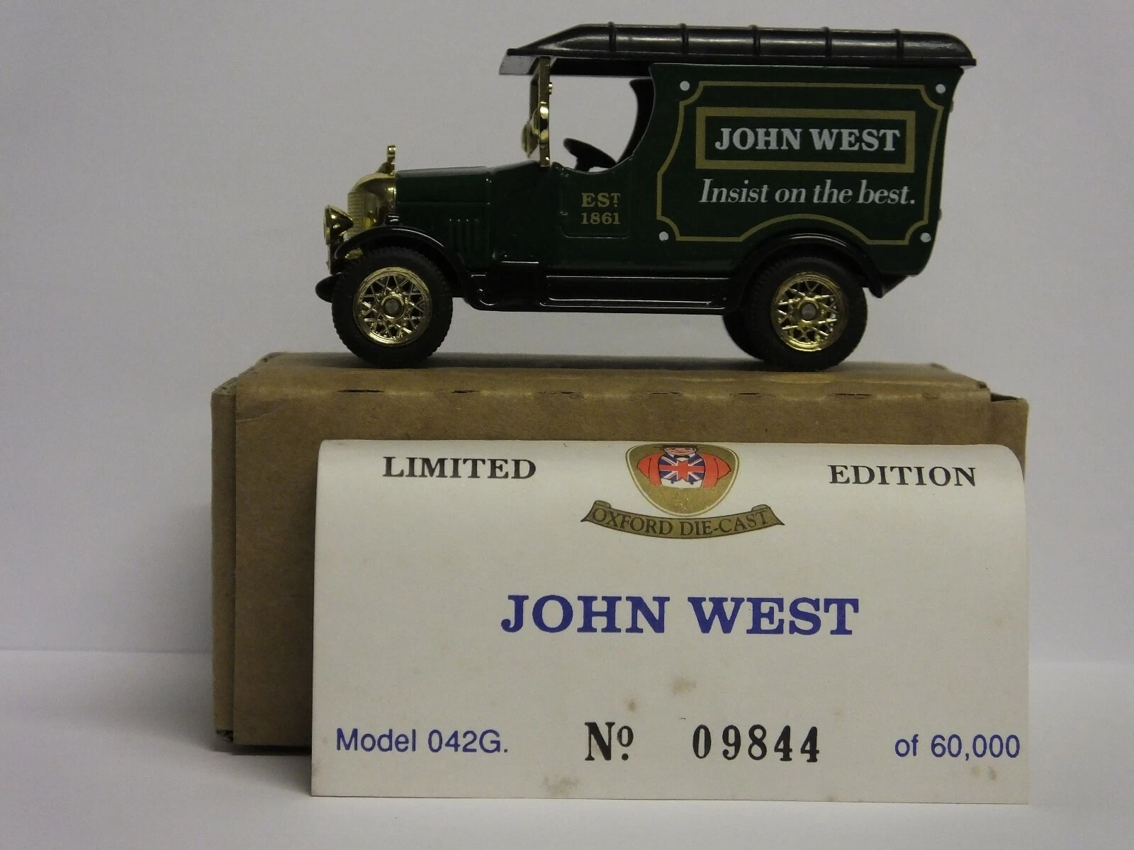 VANS OXFORD MODELLO PRESSOFUSO 042G. BULL NOSE MORRIS VAN JOHN WEST EDIZIONE LIMITATA #9