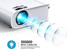 ARTSEA W25 LED Projector, 1080p Ultra HD Resolution, WiFi