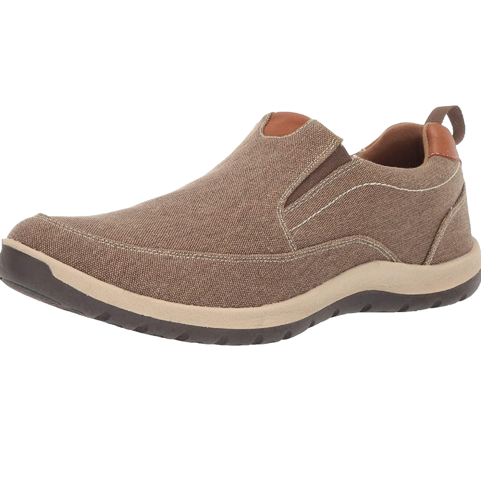 Повседневная парусиновая обувь Eastland Mens Sz 8 Oliver Pull On Loafer - коричневый