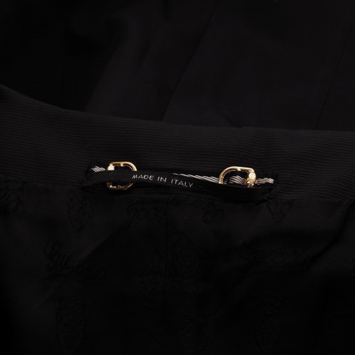 GUCCI Vintage 2007 Women Black Polycotton Corset Design Short Blazer Jacket IT40 - Picture 7 of 12