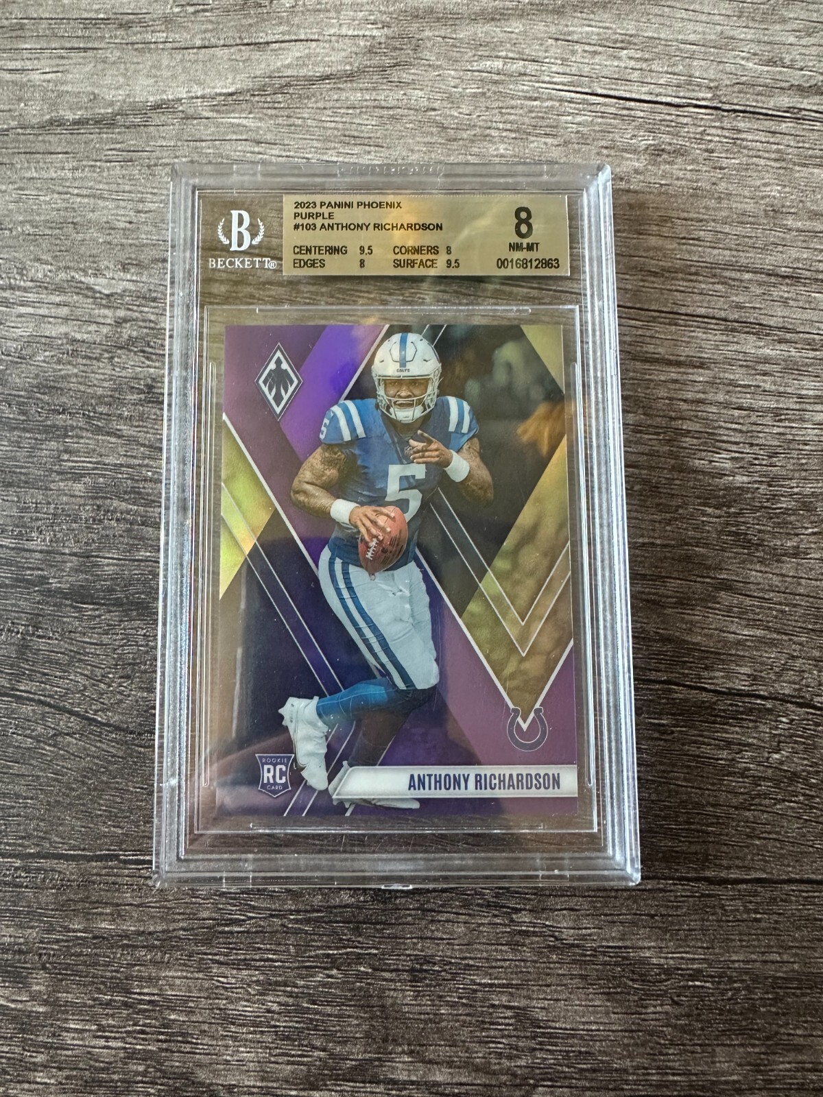 2023 Panini Phoenix - Rookies Anthony Richardson #103 Purple /125 (RC)