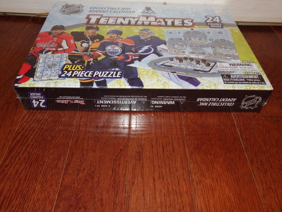 NEW SEALED 2024 NHL TEENYMATES 24 FIGURE ADVENT CALENDAR WITH PUZZLE new-sealed-2024-nhl-teenymates-24-figure-advent-calendar-with-puzzle