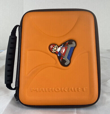 Orange Mario Kart Nintendo 3DS Carrying Case Travel Bag 2DS 3DS XL